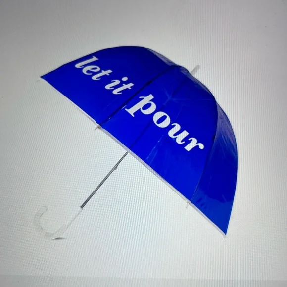 ☔️💧☔️ KATE SPADE “LET IT POUR “CLEAR UMBRELLA ☔️💧☔️ NWT ☔️💧☔️ - Picture 15 of 16